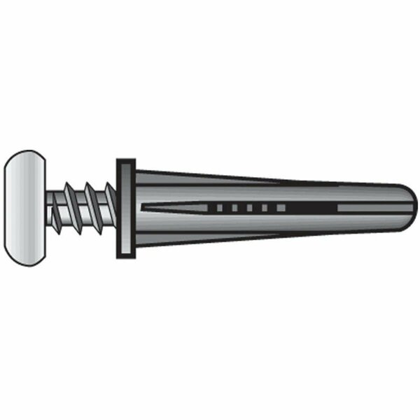 Aceds 6-8 Plastic Anchor with Screw Zinc, 375PK 5333794